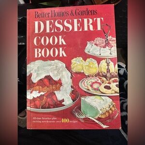 Vintage Better Homes And Gardens Dessert Cook Book - Vibrant Red Cover